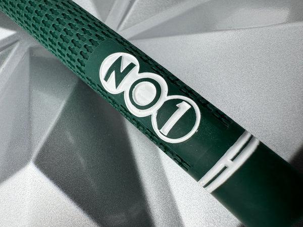 NO1 50 Series Soft Round Grip Forest Green White Logo – torquegolf