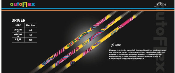 AutoFlex Golf Driver Shaft Pink Longer and Straighter Drives