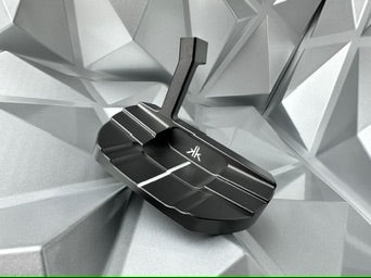 KYOEI Golf Putter Blade in Plumbers Neck - Black DLC