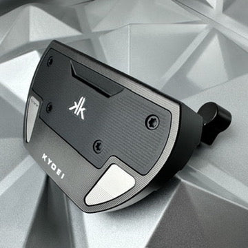 KYOEI Golf Putter Blade in Plumbers Neck - Black DLC