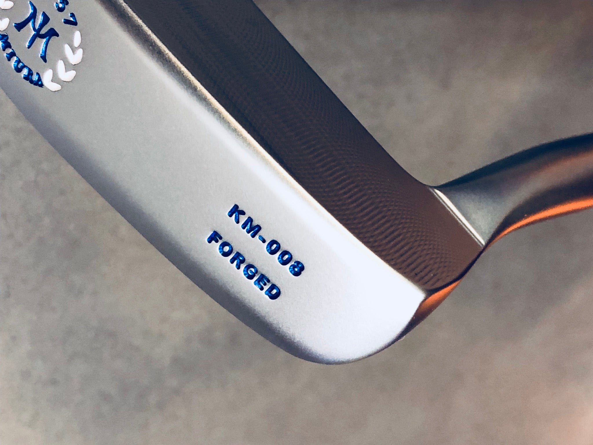 Miura Golf Putter KM-008 White Boron - Blue Edition