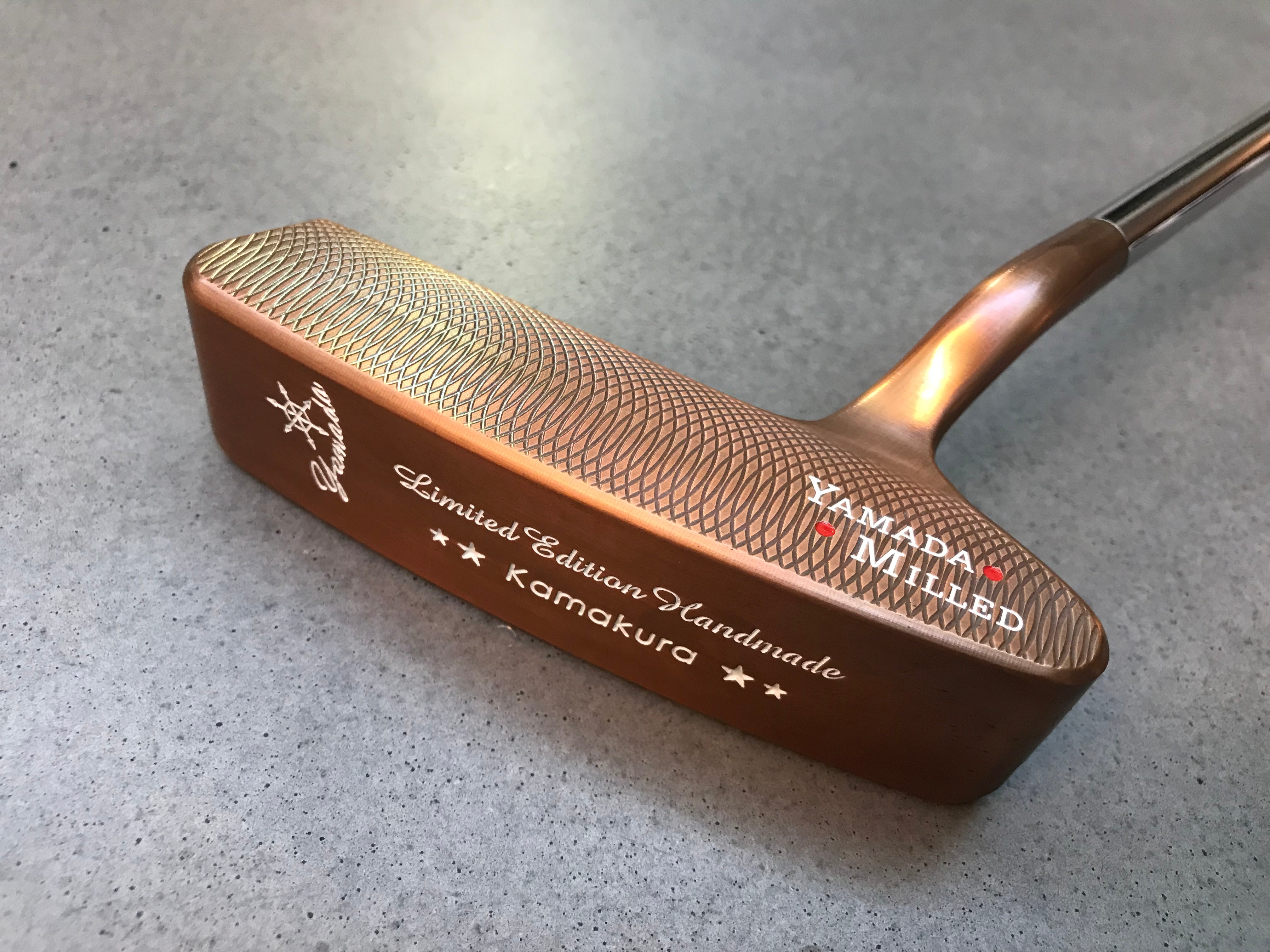 Yamada Kamakura Burnt Copper Putter – 34in Handmade Heel Shaft Yamada Kamakura Burnt Copper Putter – 34in Handmade Heel Shaft