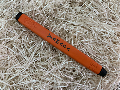 Yamada Putter Grip Leather Jumbo in Orange - torque golf