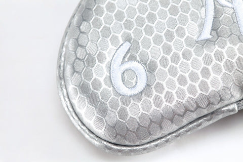 Miura Golf Limited Edition Magnetic Iron Headcover Silver Magnet Honeycomb - torque golf