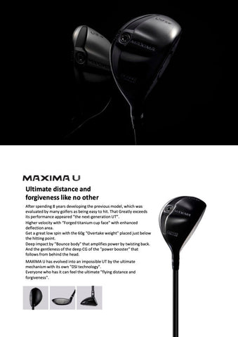 Ryoma Golf Maxima U Utility with Beyond Power Shafts