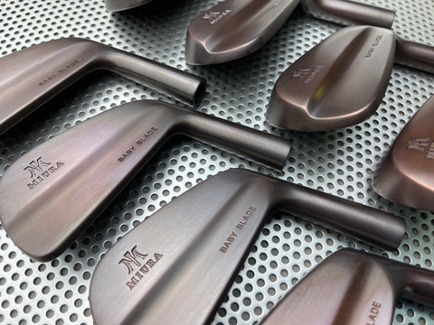 Miura Golf Irons Baby Blades 2.0 in Black Copper 3 to P