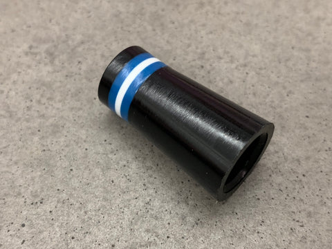 Flat-Top 12 Ferrules Black With Blue and White Stripes - torque golf