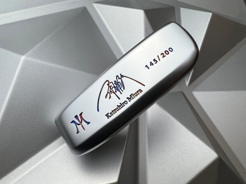 Miura Golf KM-008 #145 Katsuhiro Edition Chromatic Limited White Chrome Putter 1 of 200