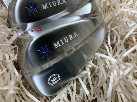 Miura Golf Irons 4 to P MB-001 Red White Blue Paint Fill