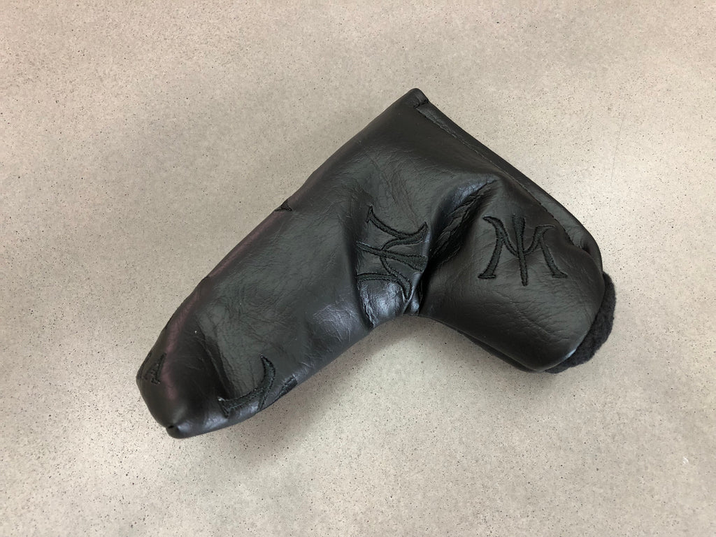 Miura 2018 Black Leather Putter Cover with Dancing Logos - torque golf