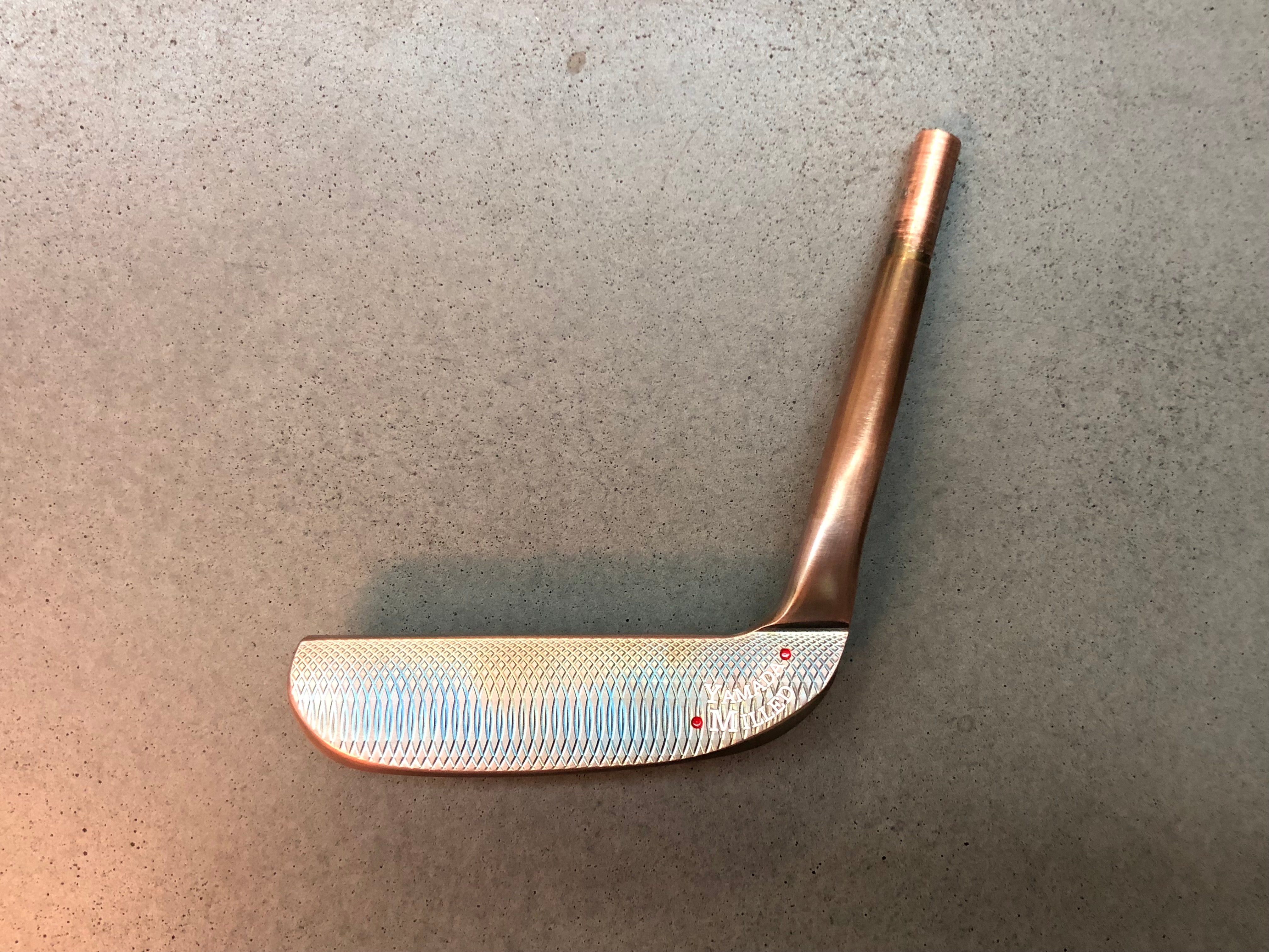 Yamada Golf Razor Burnt Copper Handmade Putter Head Only