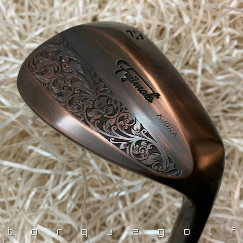 Fujimoto Golf Iron Handcrafted Signature Iura Wedge in Satin Chrome