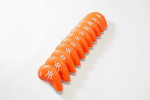 Miura Golf Limited Edition Magnetic Iron Headcover Orange Magnet Honeycomb - torque golf