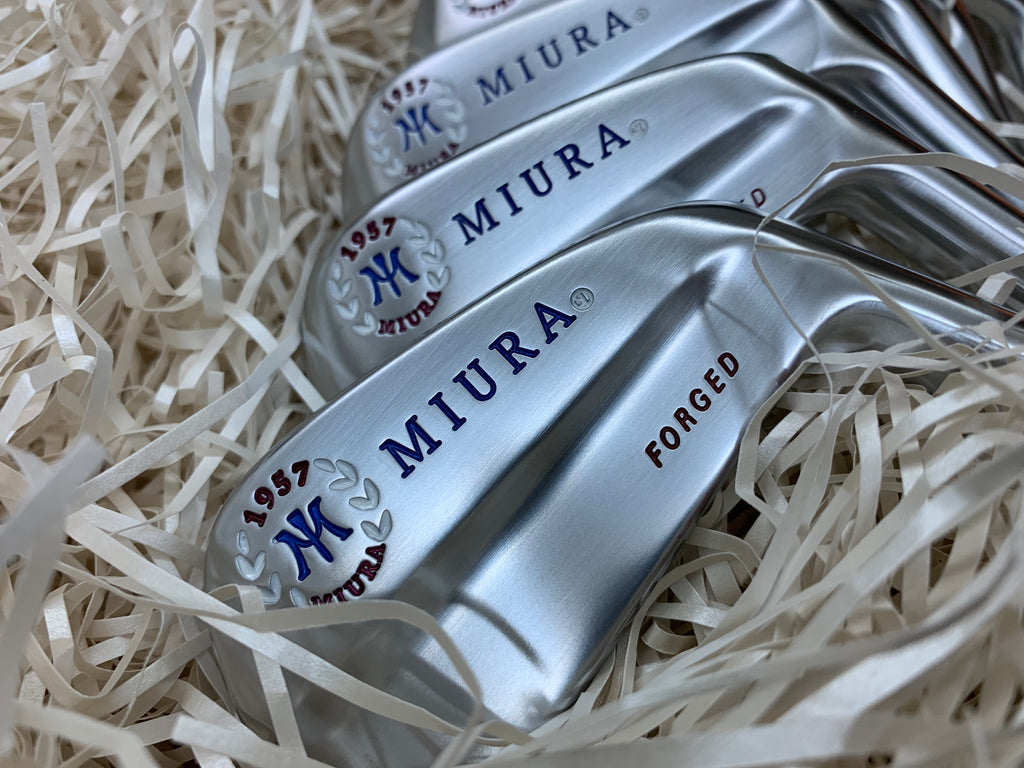 Miura Golf Irons Baby Blades Red White and Blue Fill - torque golf