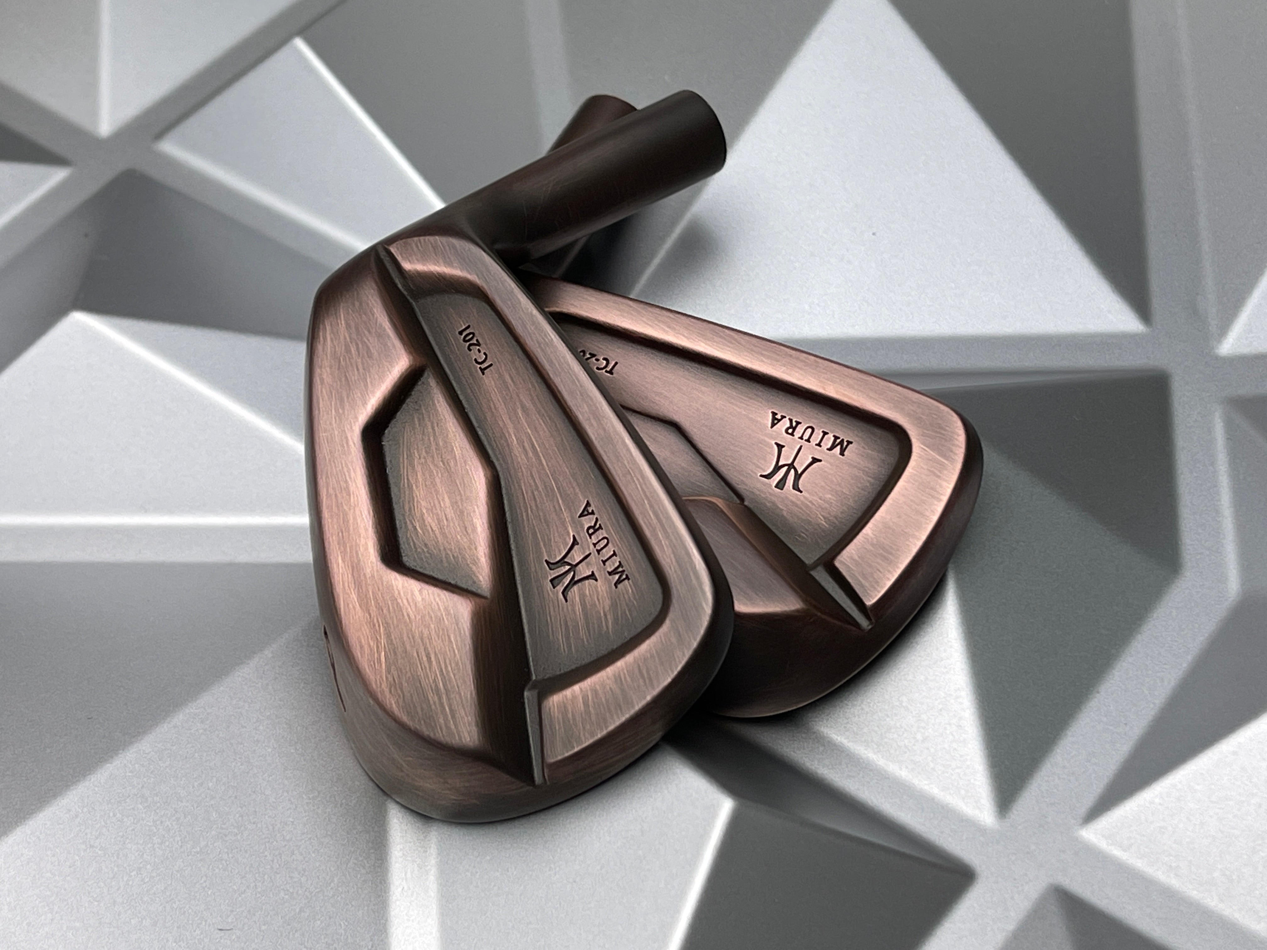 Miura Golf Irons TC 201 in Brushed Black Copper torquegolf