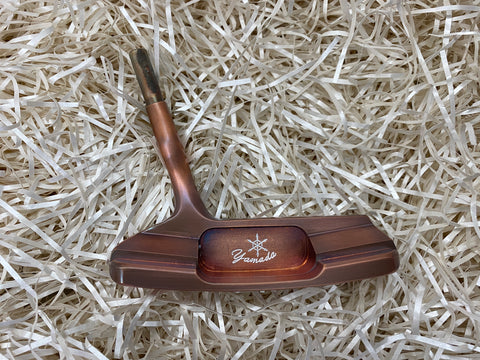 Yamada Golf Imperial Burnt Copper Sight Dot Handmade Putter Head Only - torque golf