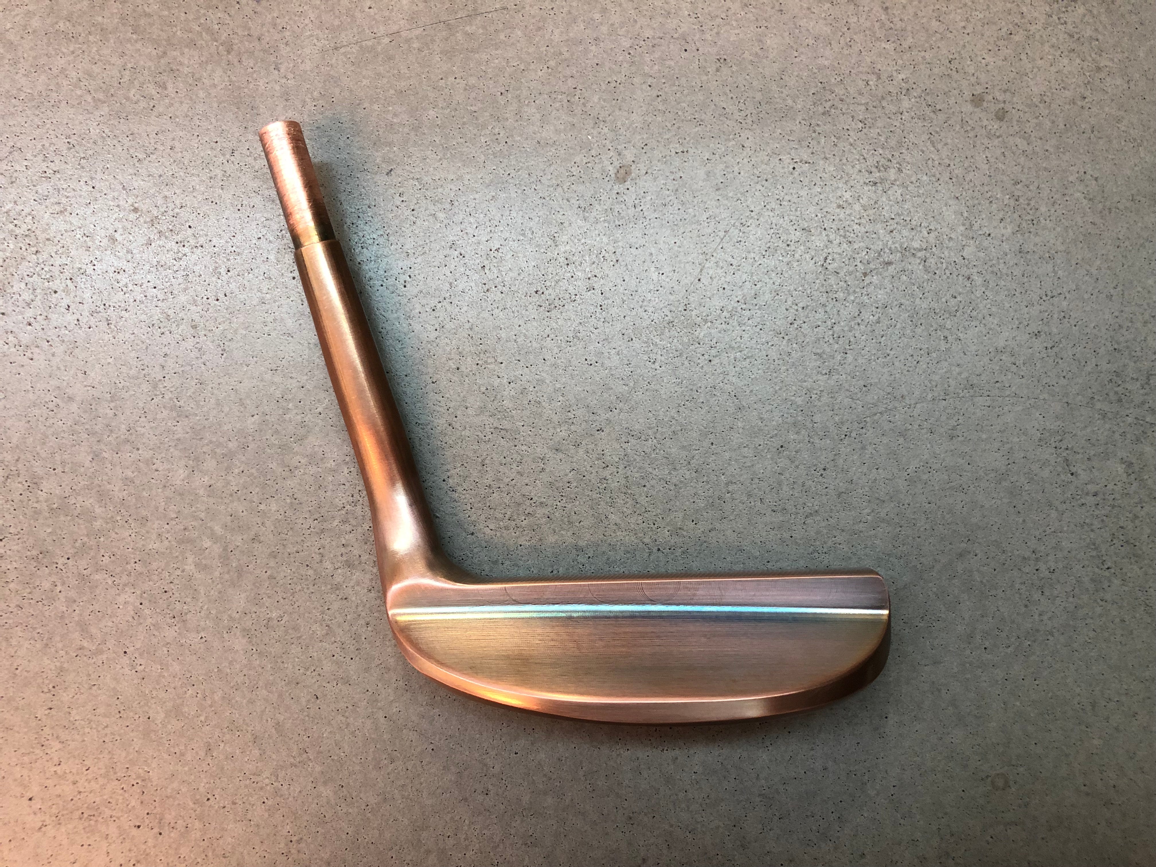 Yamada Golf Razor Burnt Copper Handmade Putter Head Only