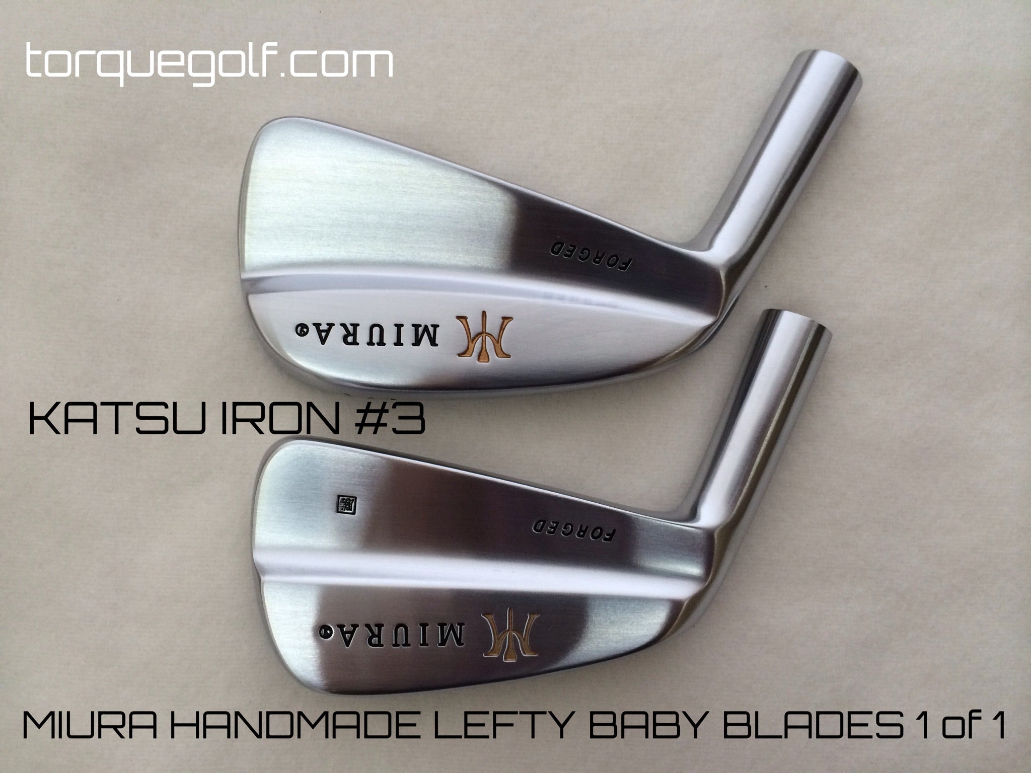 Miura Golf Katsuhiro Lefty Baby Blades 3 to P with Special 52 and 56