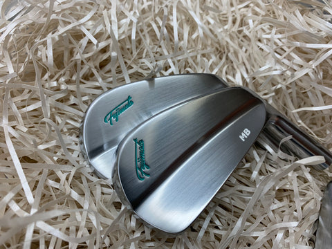 Fujimoto Irons FT-1 MB Tiffany Blue 4 to P with Satin Wedges - torque golf