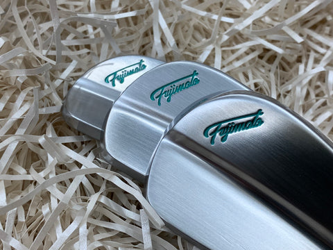 Fujimoto Irons FT-1 MB Tiffany Blue 4 to P with Satin Wedges - torque golf